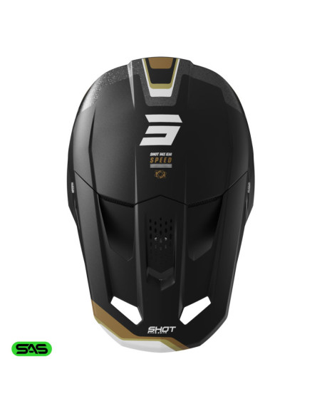 Casque cross Shot 2026 Speed Atomic - Or