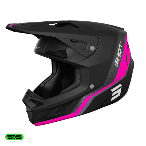 Casque cross Shot 2026 Speed Atomic - Rose