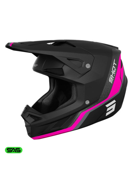 Casque cross Shot 2026 Speed Atomic - Rose