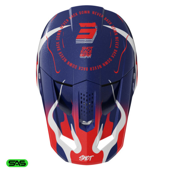 Casque cross Shot 2026 Speed Beast - Bleu