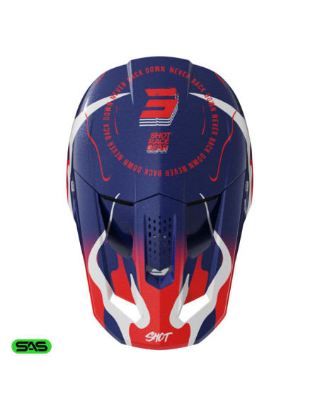 Casque cross Shot 2026 Speed Beast - Bleu