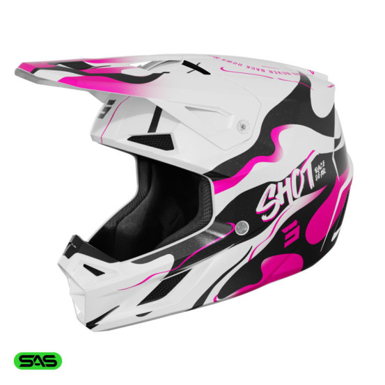 Casque cross Shot 2026 Speed Beast - Rose