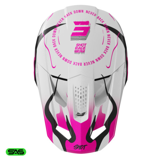 Casque cross Shot 2026 Speed Beast - Rose