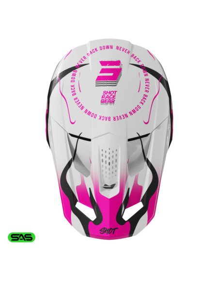 Casque cross Shot 2026 Speed Beast - Rose