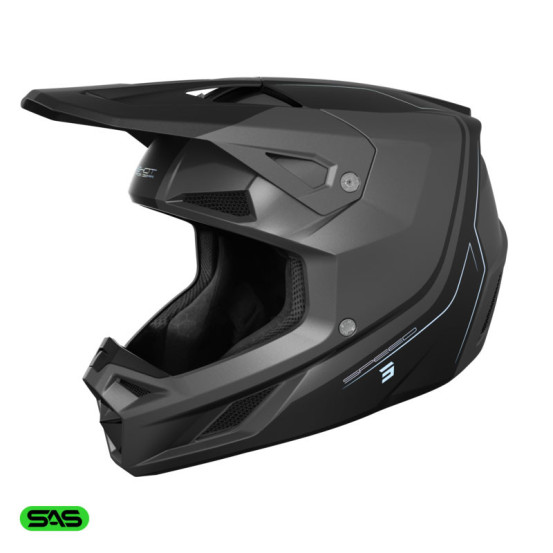 Casque cross Shot 2026 Speed Fury - Gris
