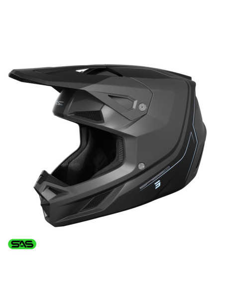 Casque cross Shot 2026 Speed Fury - Gris