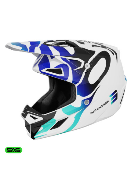Casque cross Shot 2026 Speed Ghost - Bleu