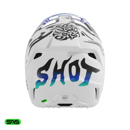 Casque cross Shot 2026 Speed Ghost - Bleu