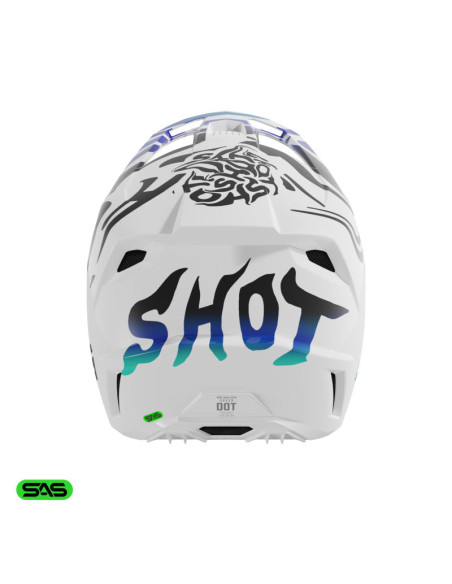 Casque cross Shot 2026 Speed Ghost - Bleu