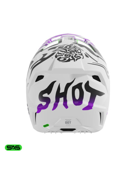 Casque cross Shot 2026 Speed Ghost - Violet