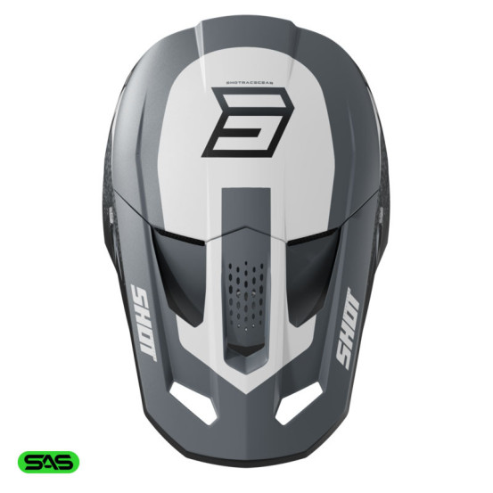 Casque cross Shot 2026 Speed Hybrid - Gris