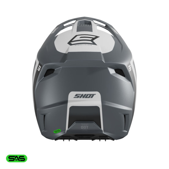 Casque cross Shot 2026 Speed Hybrid - Gris
