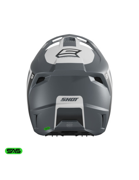 Casque cross Shot 2026 Speed Hybrid - Gris