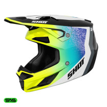 Casque cross Shot 2026 Speed Hybrid - Jaune fluo