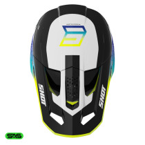 Casque cross Shot 2026 Speed Hybrid - Jaune fluo 2