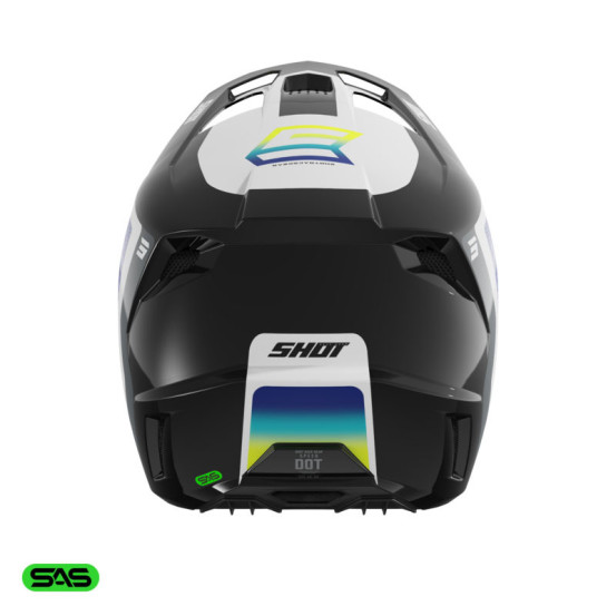 Casque cross Shot 2026 Speed Hybrid - Jaune fluo