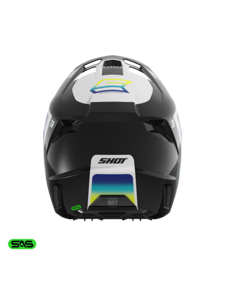 Casque cross Shot 2026 Speed Hybrid - Jaune fluo