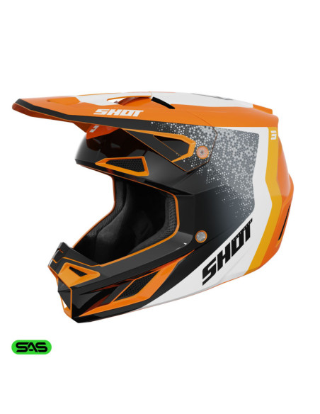 Casque cross Shot 2026 Speed Hybrid - Orange