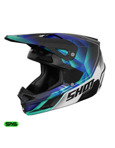 Casque cross Shot 2026 Speed Olymp - Bleu