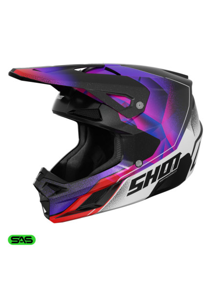 Casque cross Shot 2026 Speed Olymp - Violet