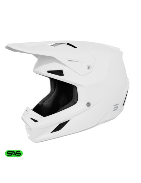 Casque cross Shot 2026 Speed Solid - Blanc