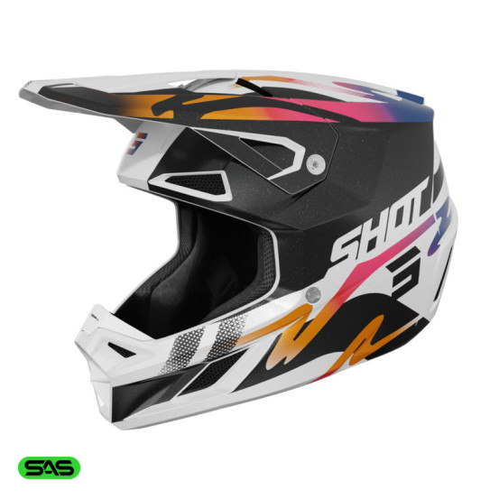 Casque cross Shot 2026 Speed Wave - Noir