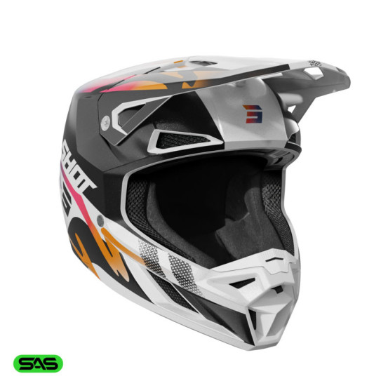 Casque cross Shot 2026 Speed Wave - Noir