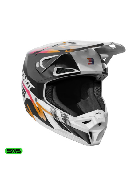 Casque cross Shot 2026 Speed Wave - Noir