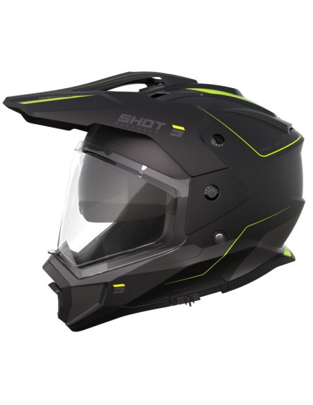 Casque Shot Trek Max Vision Rally - Jaune fluo