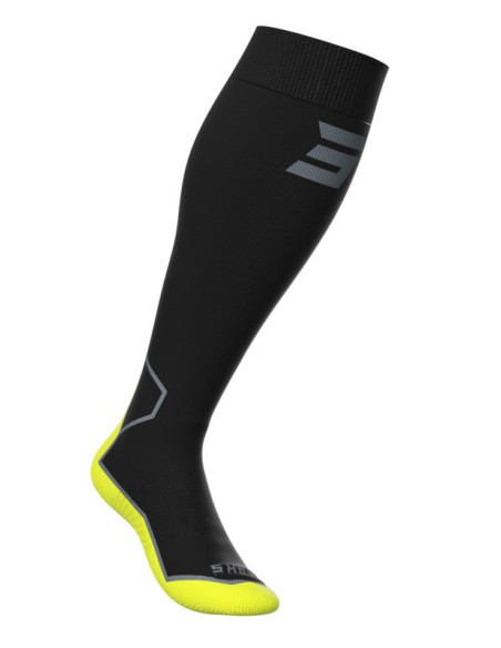 Chaussettes moto enfant Shot Line - Jaune fluo