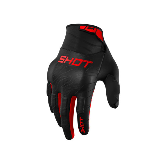 Gants cross Shot Drift Onyx - Rouge