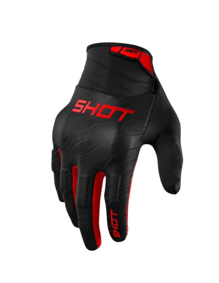Gants cross Shot Drift Onyx - Rouge