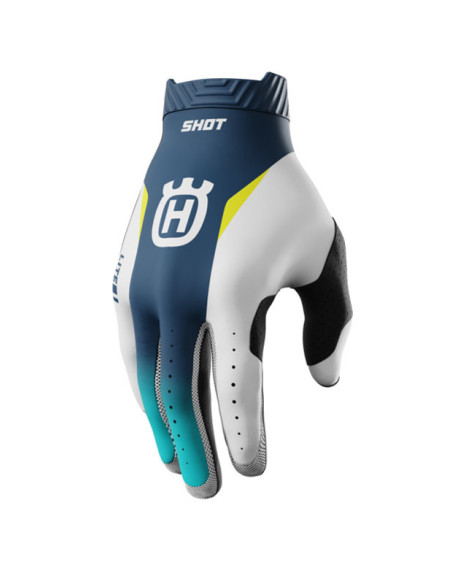 Gants cross Shot Lite Husqvarna - Bleu