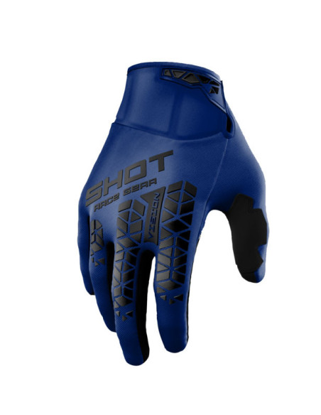 Gants cross Shot Vision Tech - Bleu
