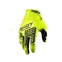 Gants cross Shot Vision Tech - Jaune fluo