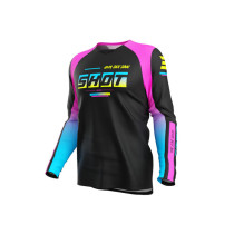 Maillot cross enfant Shot 2026 Draw Block - Rose