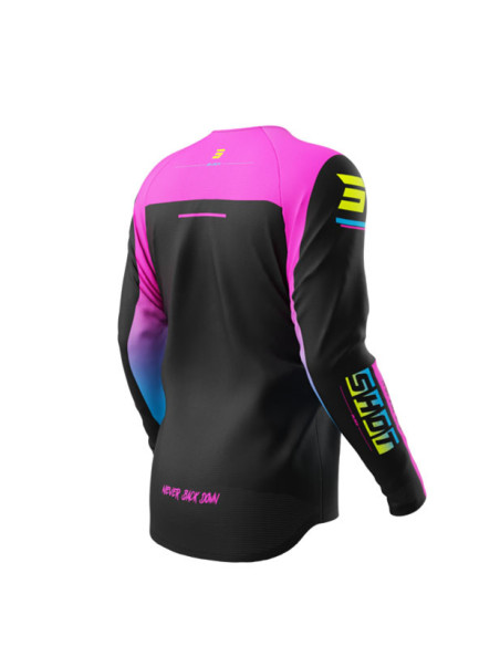 Maillot cross enfant Shot 2026 Draw Block - Rose