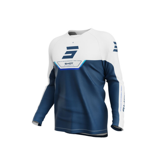 Maillot cross enfant Shot 2026 Draw Daytona - Bleu