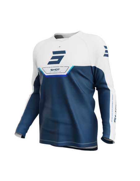 Maillot cross enfant Shot 2026 Draw Daytona - Bleu
