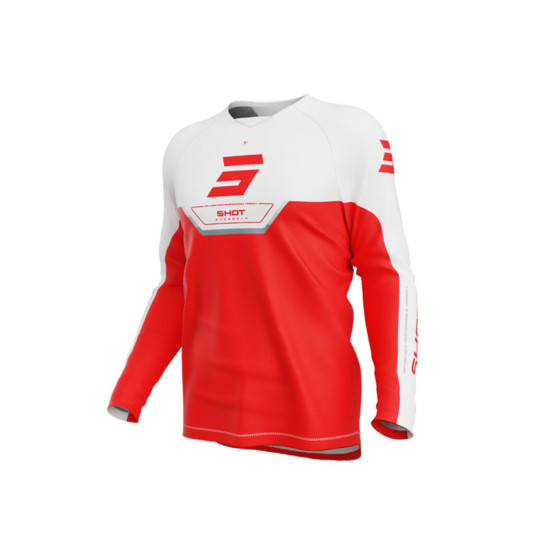 Maillot cross enfant Shot 2026 Draw Daytona - Rouge