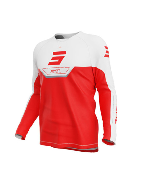 Maillot cross enfant Shot 2026 Draw Daytona - Rouge