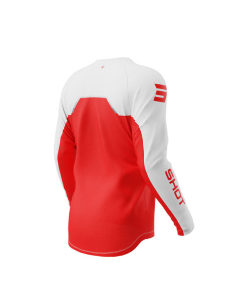 Maillot cross enfant Shot 2026 Draw Daytona - Rouge