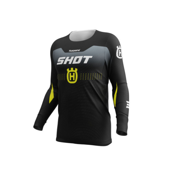Maillot cross Shot 2026 Aerolite Husqvarna - Noir