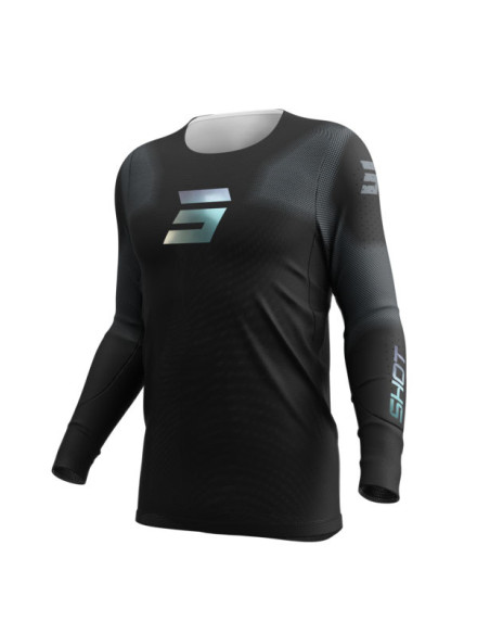 Maillot cross Shot 2026 Aerolite Space - Noir