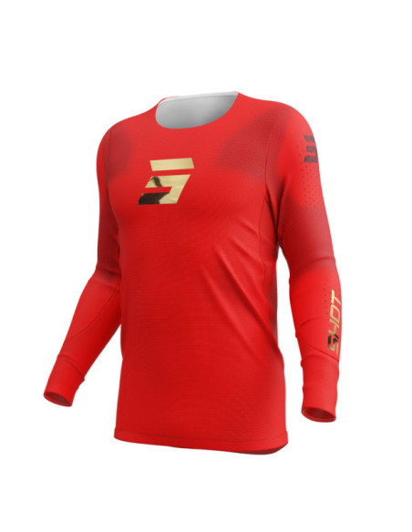 Maillot cross Shot 2026 Aerolite Space - Rouge