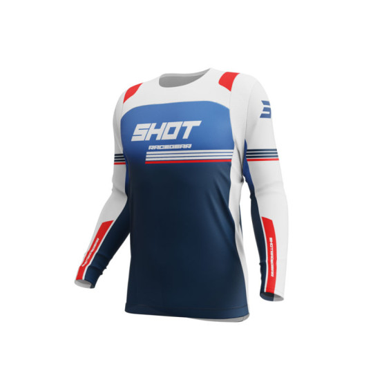 Maillot cross Shot 2026 Contact Linear - Bleu