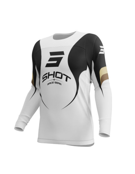 Maillot cross Shot 2026 Contact Manta - Blanc