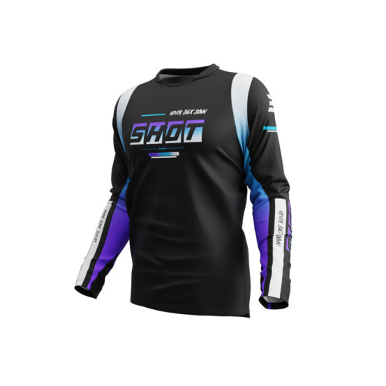 Maillot cross Shot 2026 Devo Block - Violet