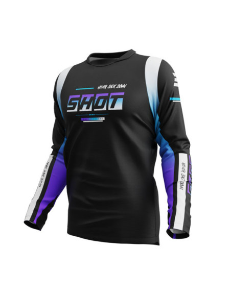 Maillot cross Shot 2026 Devo Block - Violet