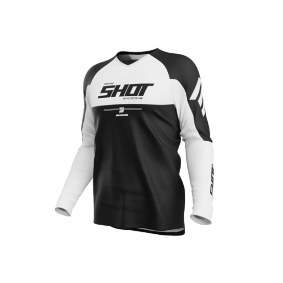 Maillot cross Shot 2026 Draw Private - Blanc
